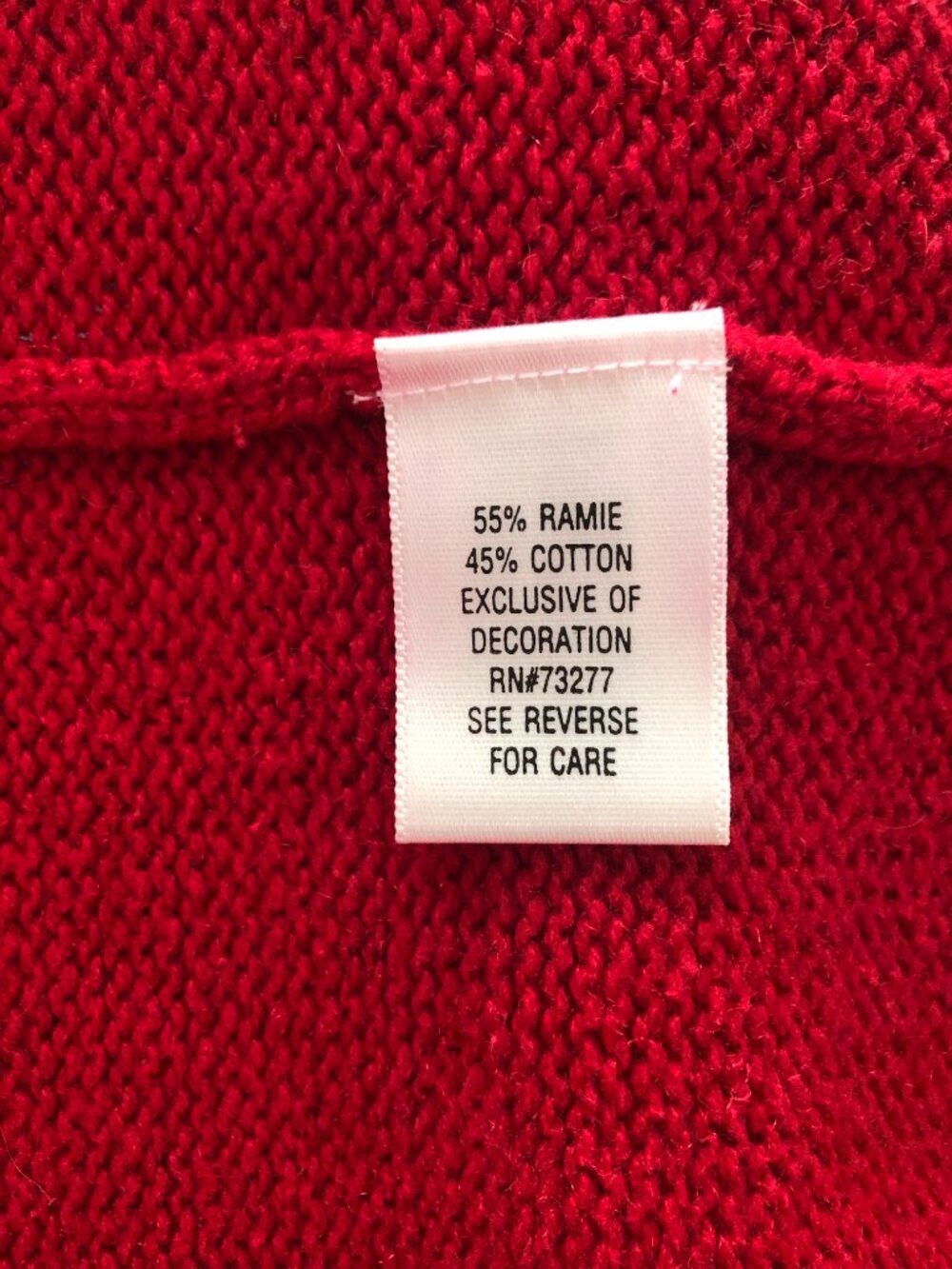 Croft & Barrow Women's Size M Medium Red Christmas Sweater Zip Up Front - Picture 9 of 10
